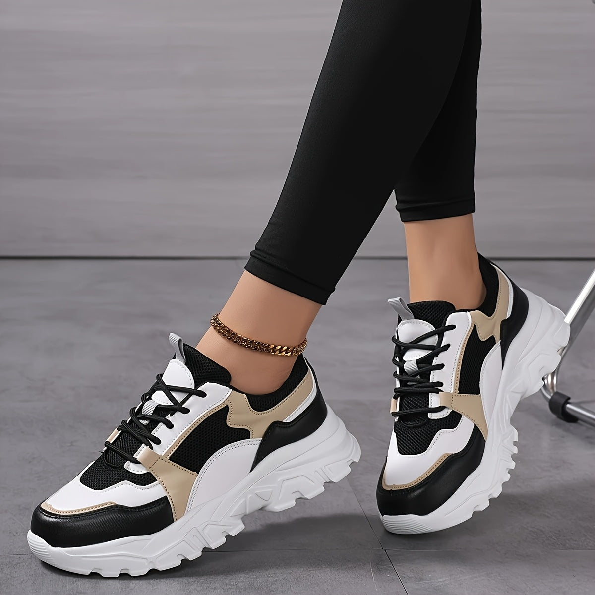 Lumirest Women'S Sports Shoes, Lightweight And Stylish, Casual And Fashionable Women'S Shoes, Lace-Up And Comfortable Outdoor Walking Shoes, Women'S Running Shoes, Non-Slip And Wear-Resistant Thick Soles