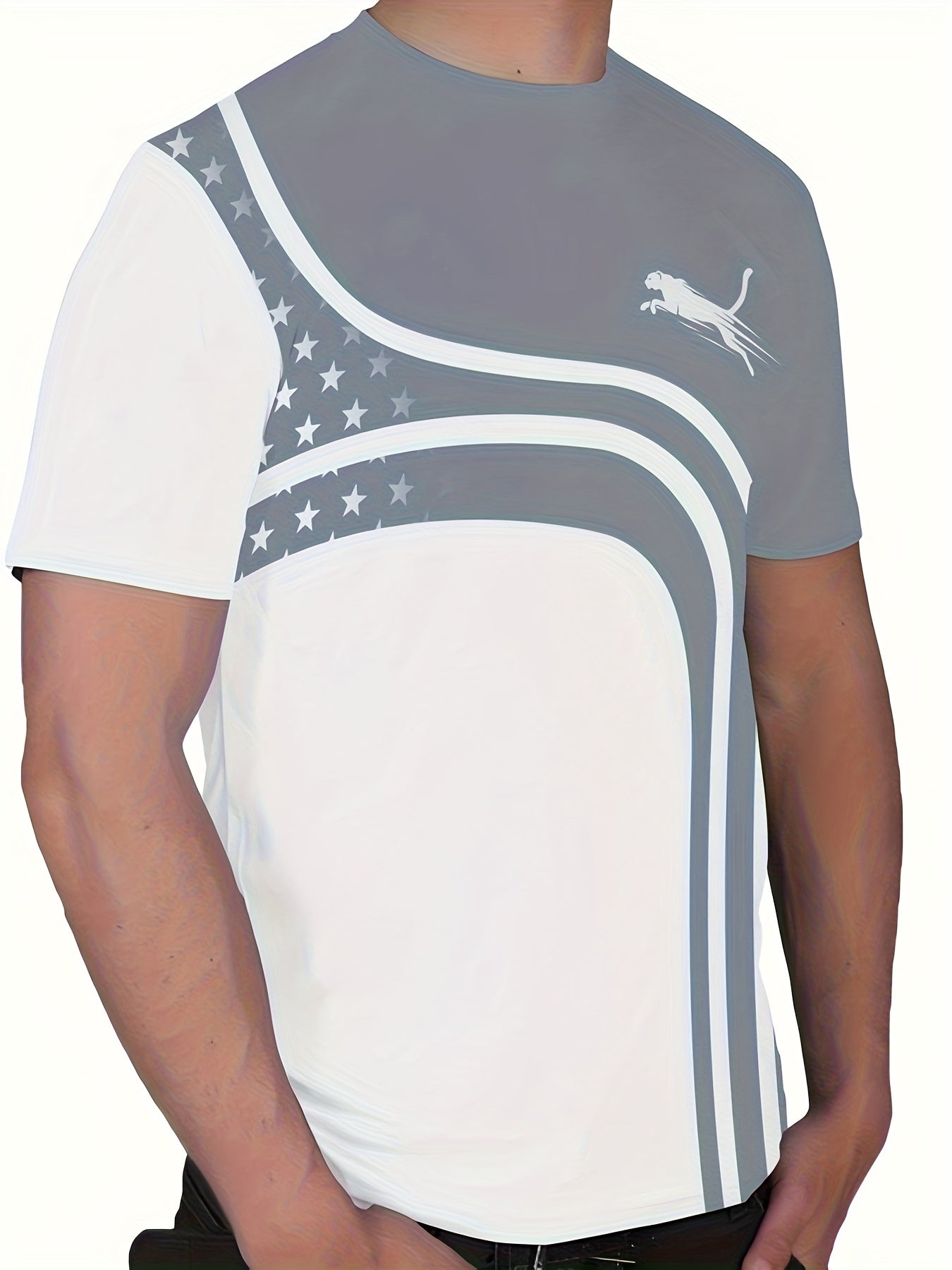 Men's Fashion Casual Round Neck T-shirt