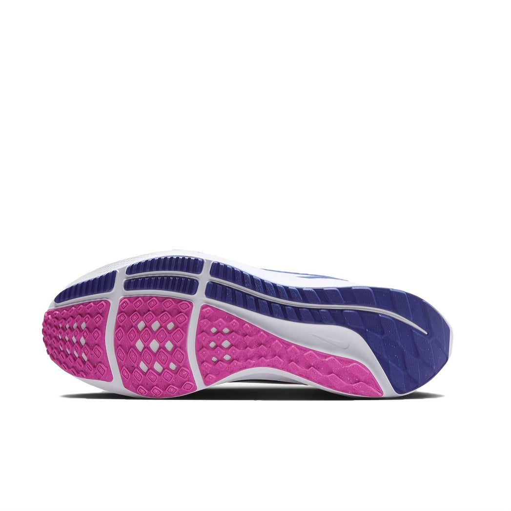 Nike Air Zoom Pegasus 40 Unisex Low-Top Running Shoes - White & Pink Accents, Breathable Fabric, Shock-Absorbing Cushioning, Durable Rubber Sole for Gym, Training & Casual Wear, Sneakers, Gym Footwear, Modern Athletic, Shocka