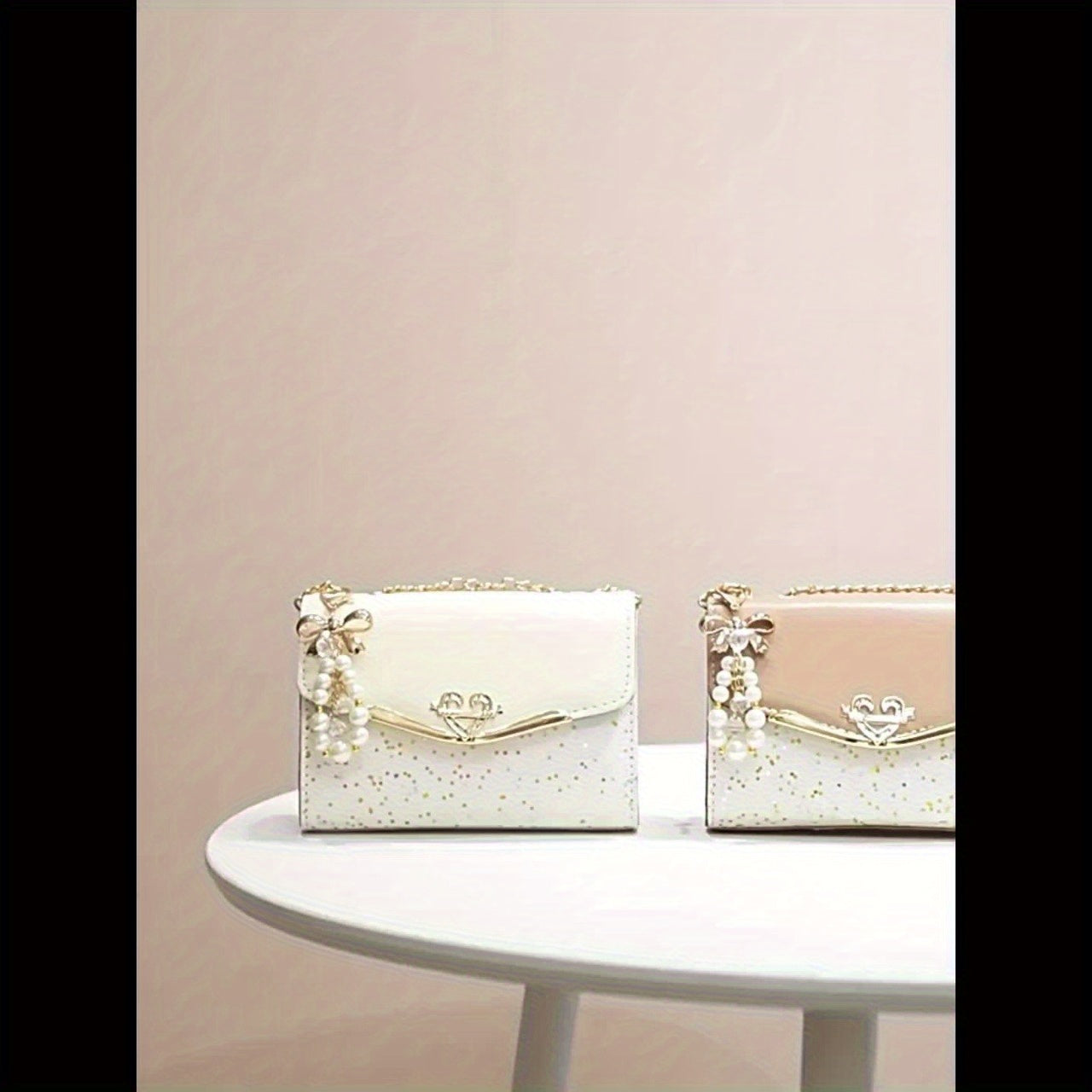 1pc Fashionable Women's flip chain tassel pendant decorative shoulder bag, portable shopping handbag is the best gift for family, loved ones, friends, classmates and oneself, square bread 1-4pcs shoulder bag