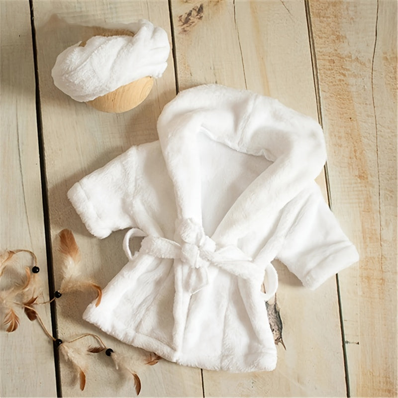 Photography Bathrobe White Thick Photography Sleepwear Photo Shoot Photo Bathrobe Set