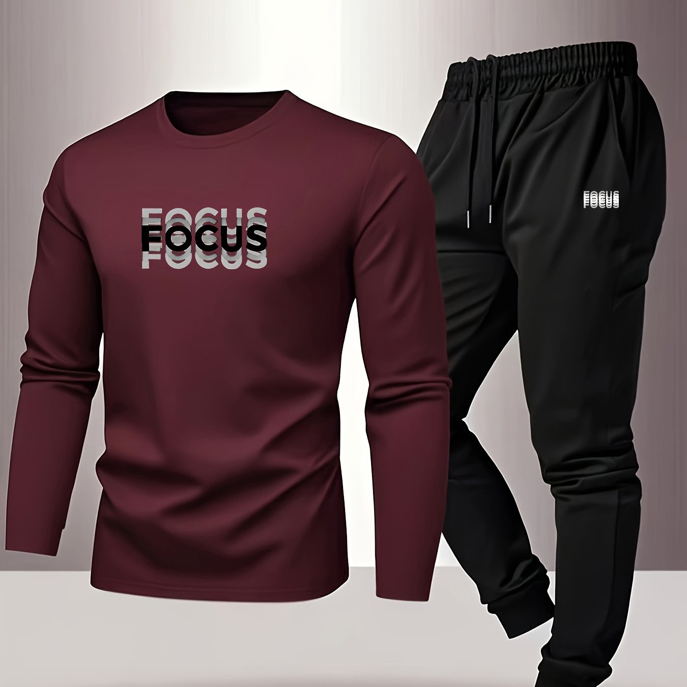 Men's Casual Comfortable Breathable Printed Loungewear Pants Set