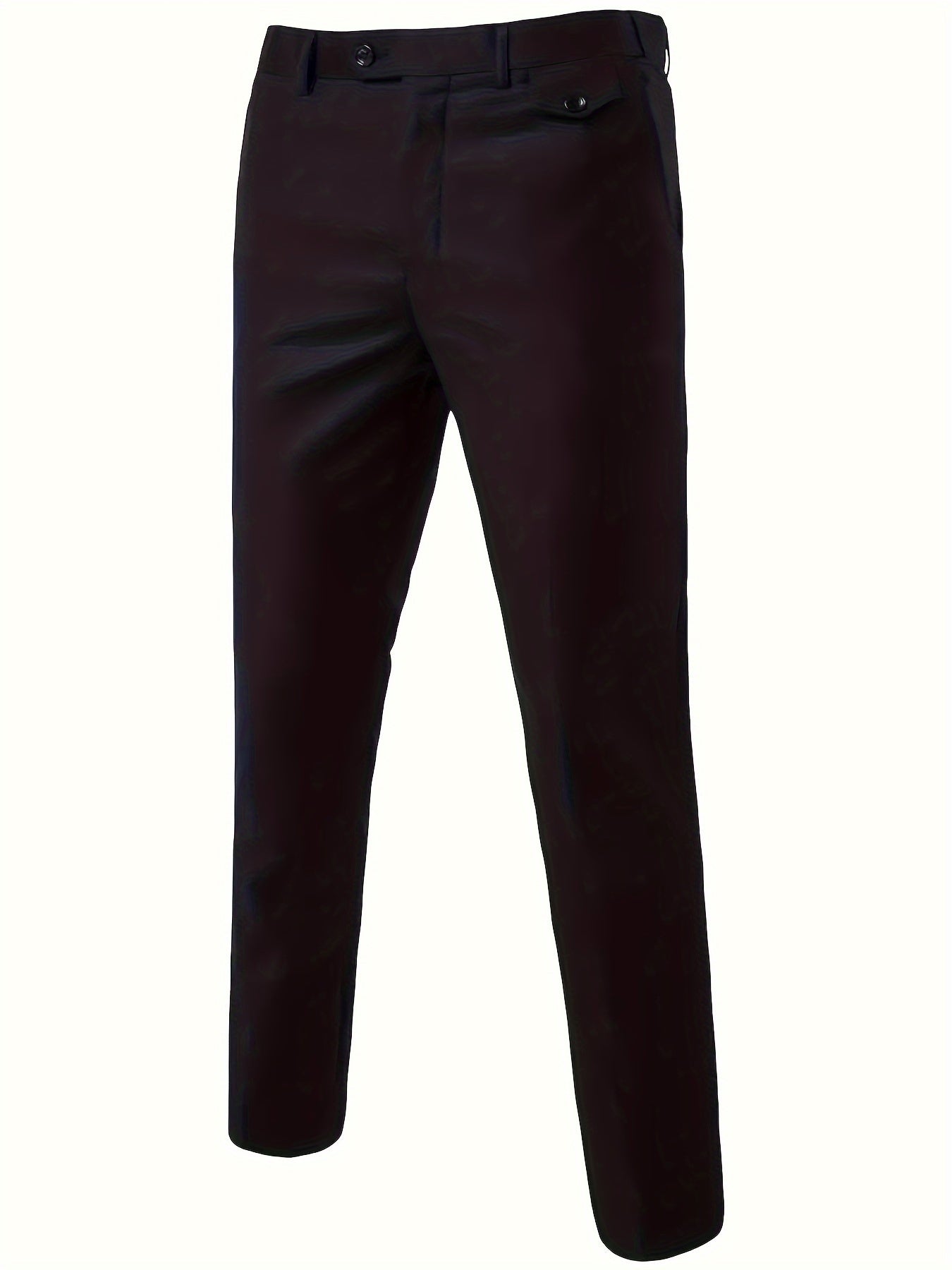 2pcs Men's Elegant Business Casual Suit Set - Includes Classic Lapel Blazer & Dress Pants, Polyester/Rayon Blend, with Pockets - Perfect for Weddings & Formal Occasions