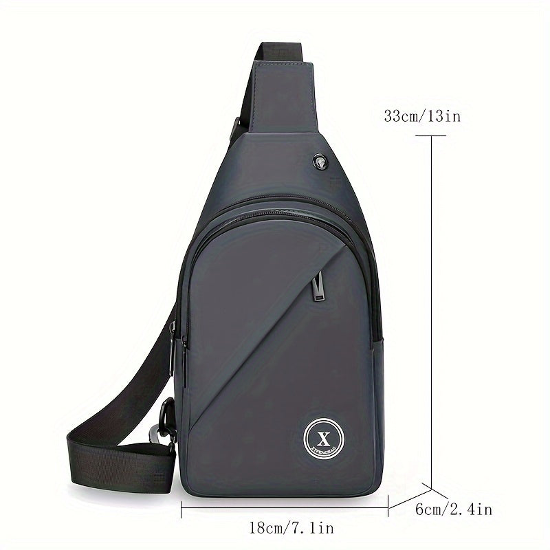Men'S Chest Bag with Large Capacity, Stylish Crossbody Bag That Allows for Versatile Carrying Options, Perfect for Outdoor Sports And Travel.