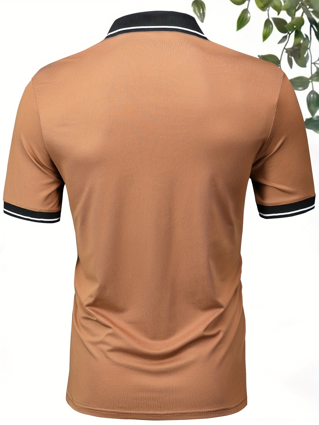 3Pcs Breathable Regular Fit Golf Shirt, Men's Casual V-Neck T-Shirt Short Sleeve For Summer, Men's Clothing