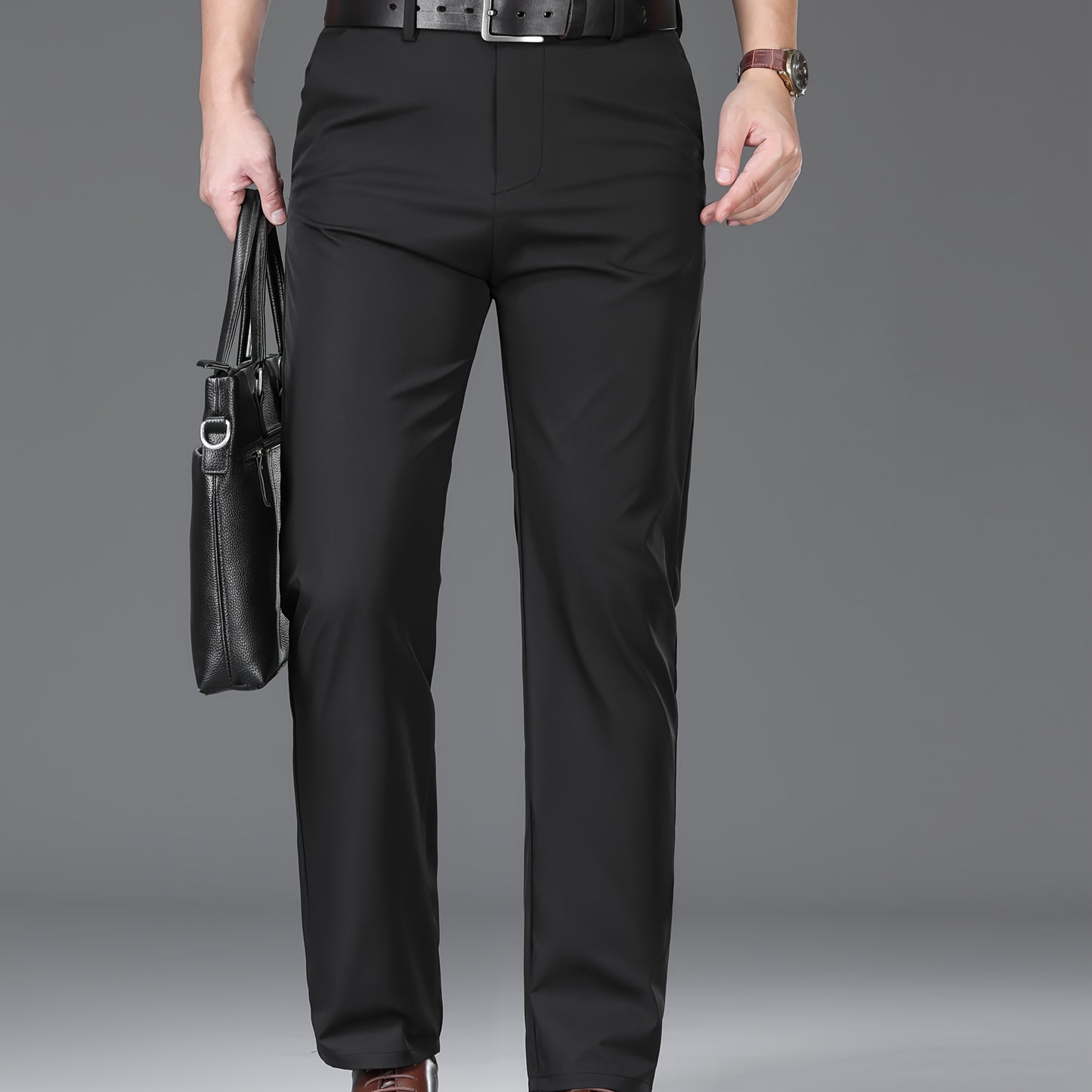 Men'S Business Casual Straight-Leg Pants for Summer