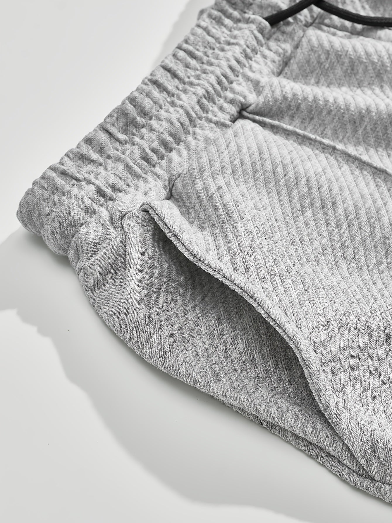 Men's Casual Sportswear Set - Long Sleeve Button-Up Shirt & Joggers, Stretch Fabric, Spring/Fall Collection