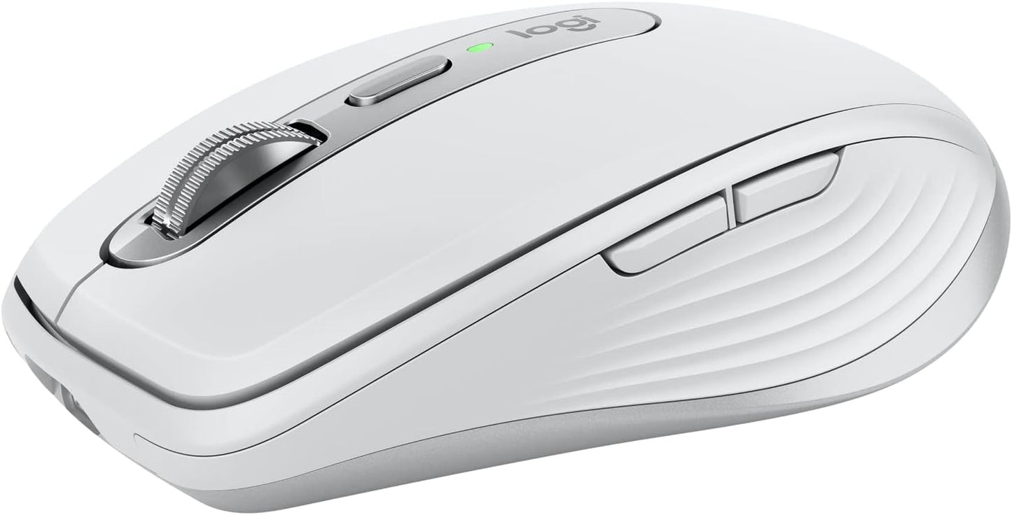 Logitech MX Anywhere 3S Compact Wireless Mouse, Fast Scrolling, 8K DPI Any-Surface Tracking, Quiet Clicks, Programmable Buttons, USB C, Bluetooth, Windows PC, Linux, Chrome, Mac - Graphite