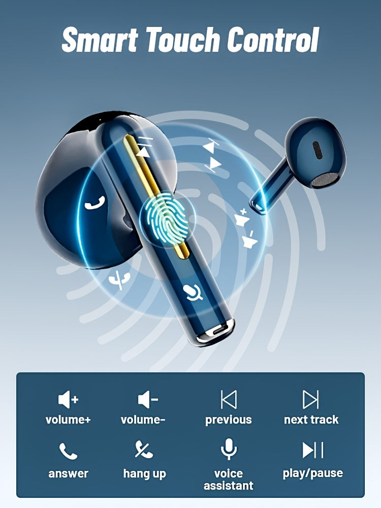 TWS True Wireless Stereo Headset, Ear Buds for iPhone/for Samsung/for Android/iOS, HIFI Sound Quality, ENC Noise Reduction, Gift for Birthday/Easter/Boyfriends/Girlfriends for Christmas Halloween Deco/gift