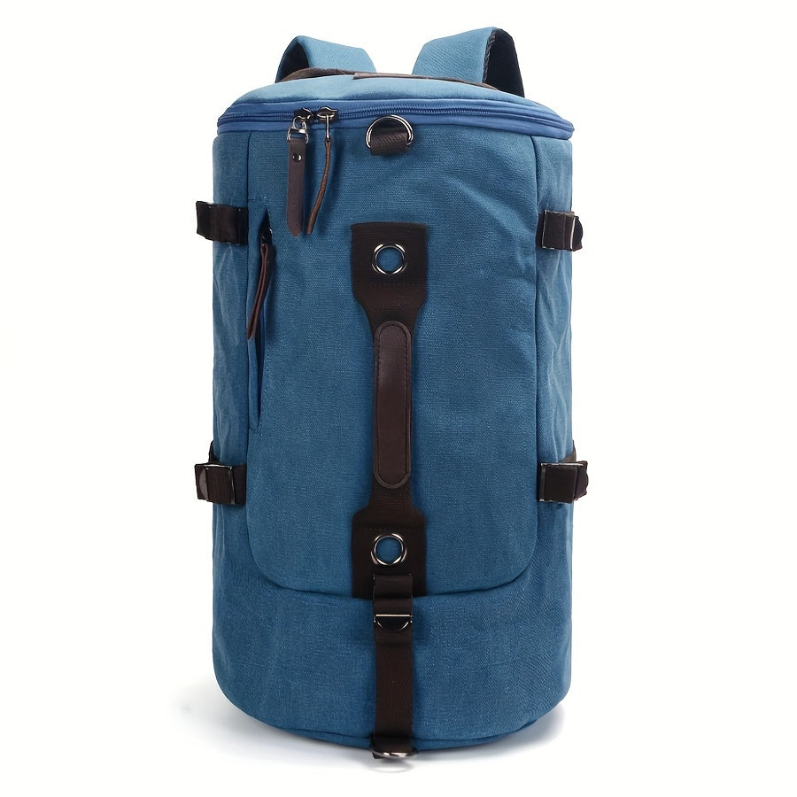 Men's Large Capacity Travel Backpack - Heavy-Duty Backpack with Multiple Compartments, Padded Shoulder Straps & Secure Buckles - Brown Backpack for Business, School, Backpacking - Urban Streetstyle Daypack
