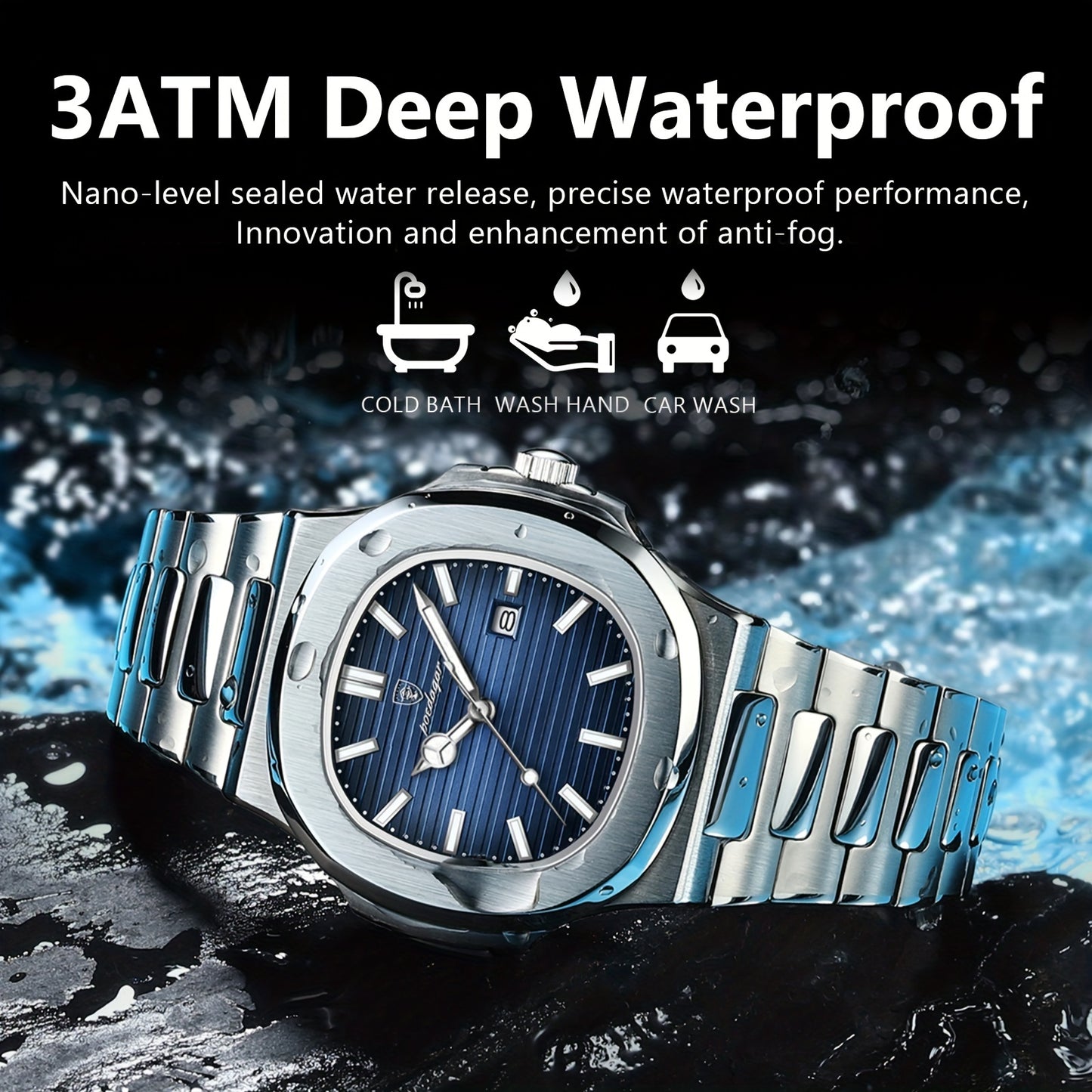 POEDAGAR New Men's Watch With Luminous Calendar, Trendy For Students, Cool And Hot Sale Quartz Wristwatch