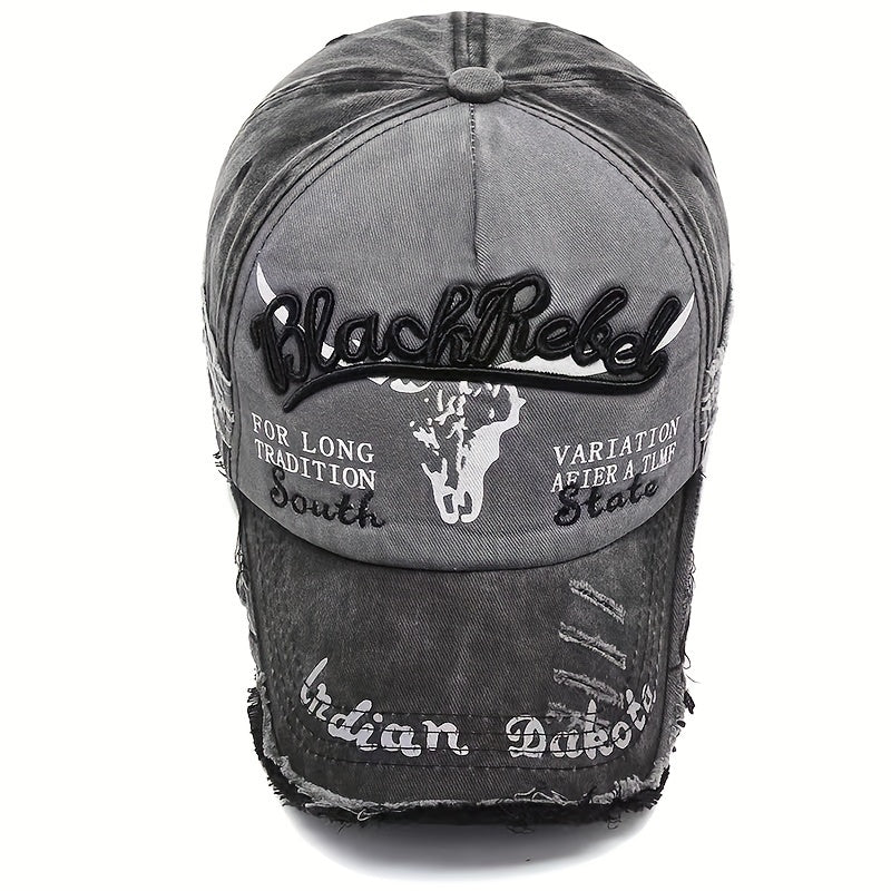 2024 High Quality Outdoor Leisure Men's Soft Washed Embroidered Baseball Hat - Durable, Fashionable, Comfortable, Wearing Baseball Hat