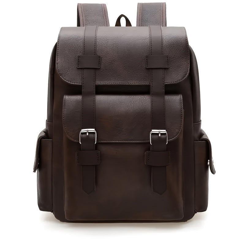 Unisex Large Capacity Backpack with Multiple Pockets, Business Casual Travel Commuter Neutral Style Dual Shoulder Bag for and Laptop