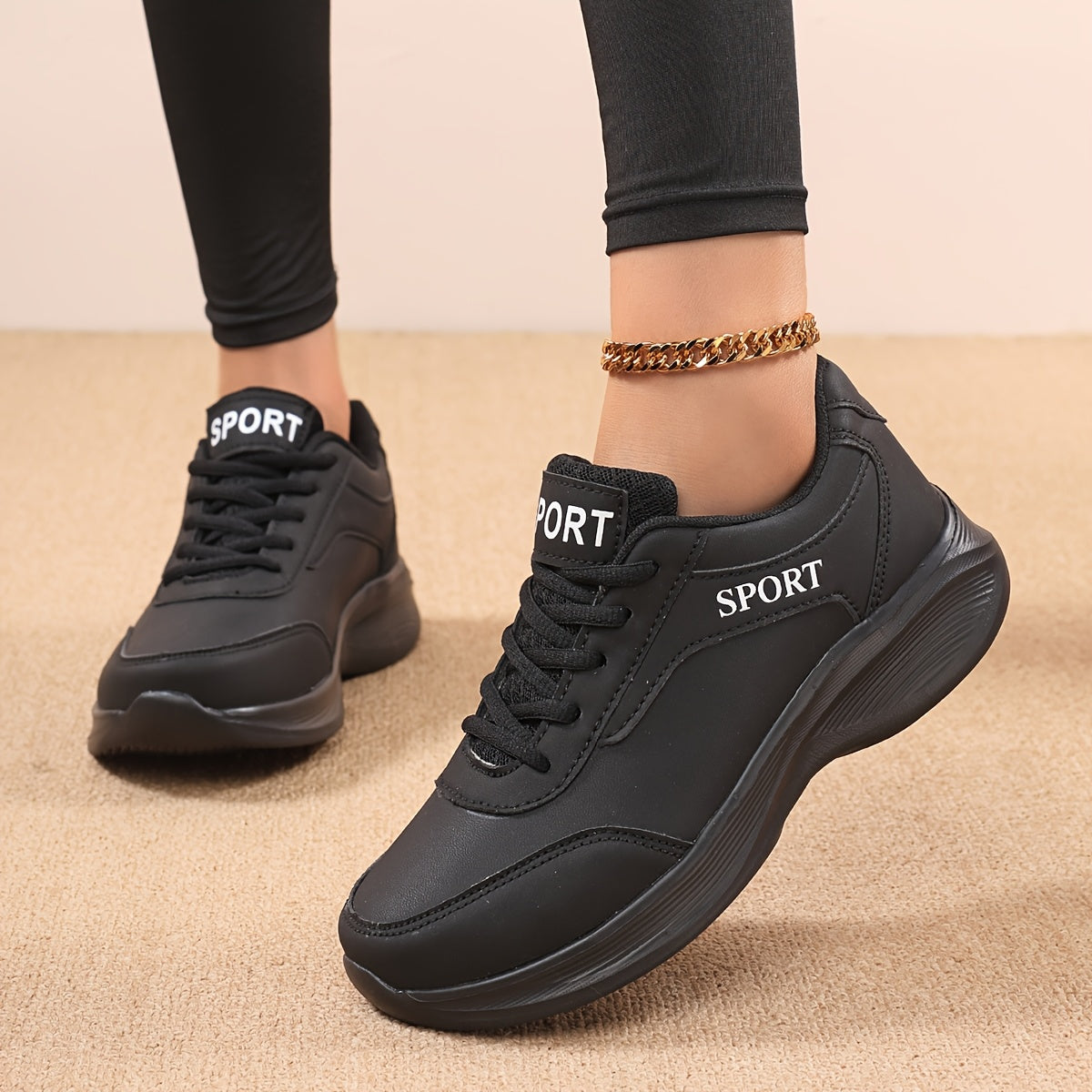 Women's Lightweight Casual Sneakers - Breathable Synthetic Synthetic Leather & Fabric Upper, Cushioned EVA/MD Sole, All-Season Lace-Up Walking Shoes for Work, Travel, Casual Attire - White with Purple Accents, Stylish Athleti
