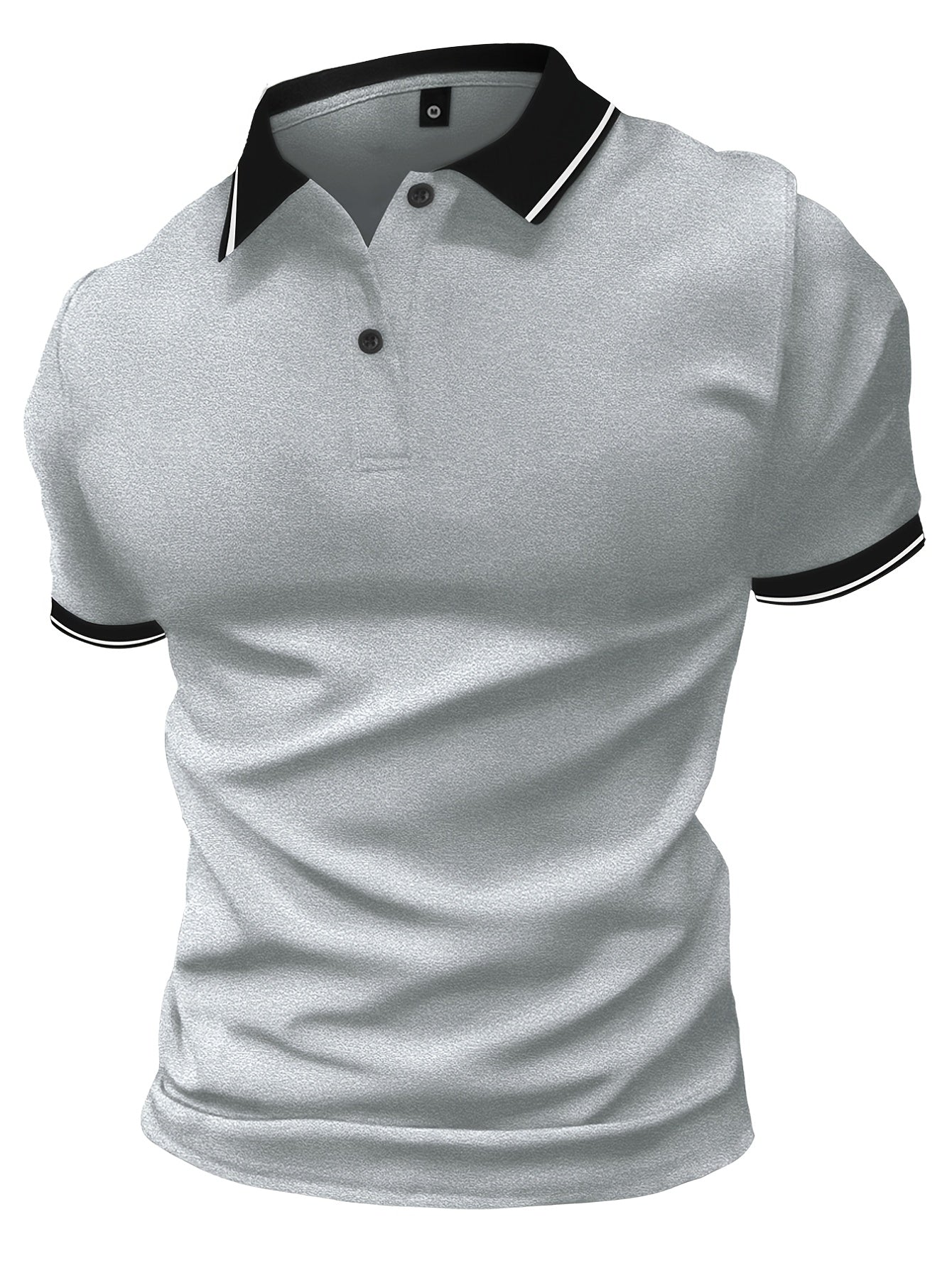 3Pcs Breathable Regular Fit Golf Shirt, Men's Casual V-Neck T-Shirt Short Sleeve For Summer, Men's Clothing