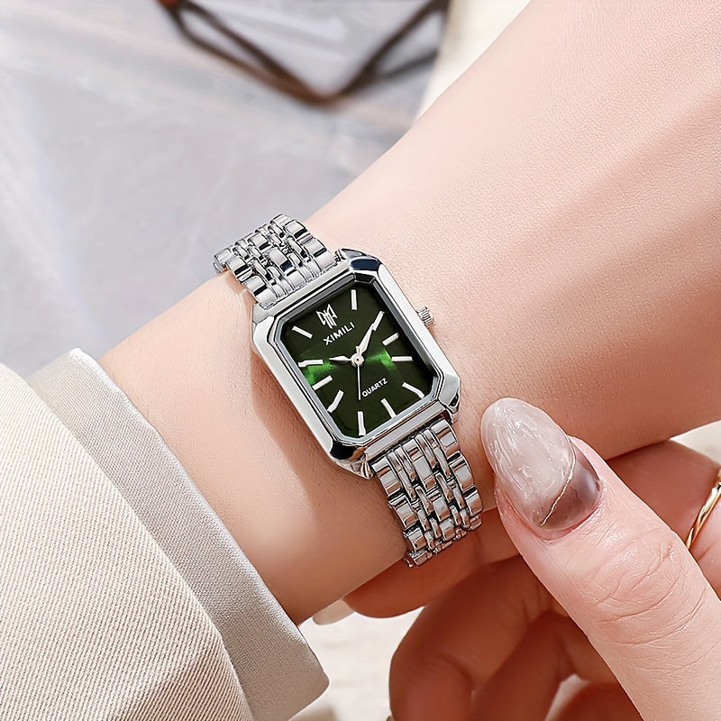 New Foreign Trade Women's Watch - Fashionable Simple Square Quartz Wristwatch for Female Students