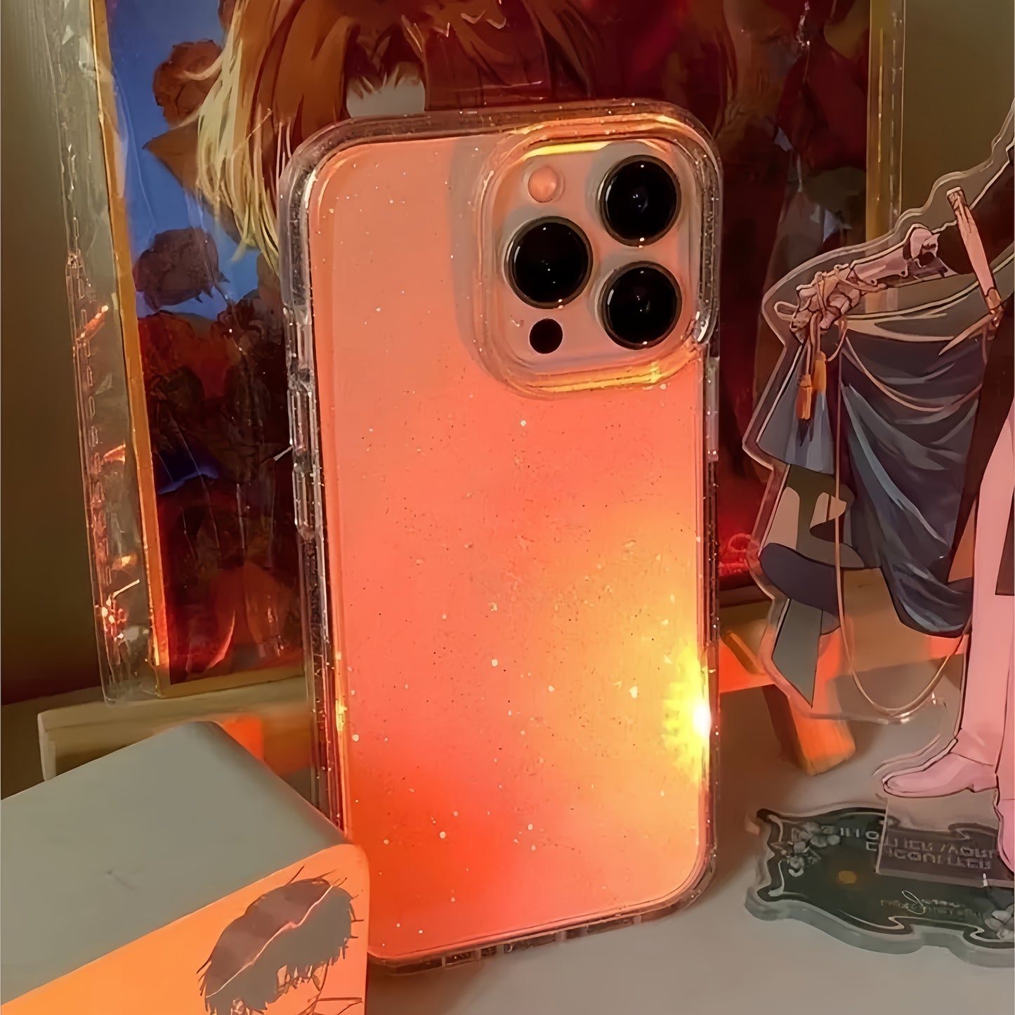 2025 New Luxury Bling Glitter Clear Phone Case for iPhone 16 15 14 13 12 11 Pro Max X XR XS Plus Shockproof Transparent Soft Cover