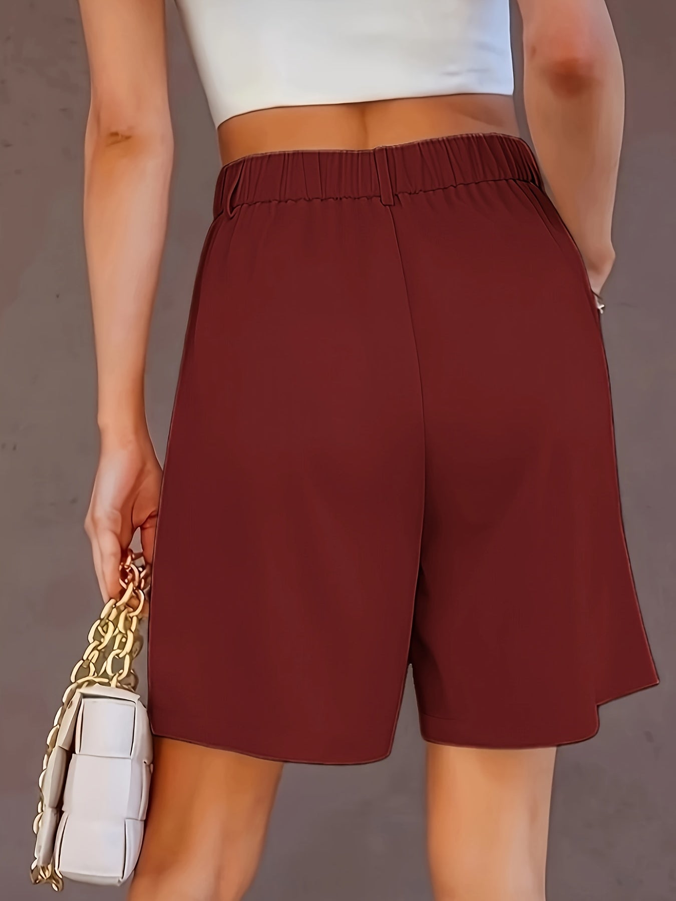 Elegant High-Waisted Summer Shorts for Women