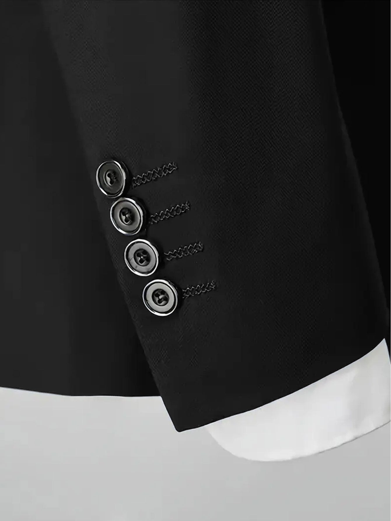 Men'S Formal Suit Set Featuring a Two-Button Lapel Jacket And Trousers. A Simple, Comfortable, And Classic Outfit for Adult Males, Suitable for Professional Office Wear, Elite Business Attire, High-End Casual Suits, And Profe