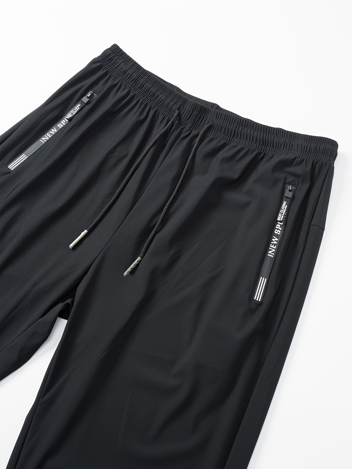 Men's sports trousers that absorb moisture and sweat, keep you dry and breathable, with pockets and drawstrings, zipper details, soft and comfortable soft-touch Men's jogging pants, lightweight and durable sports trousers, cl