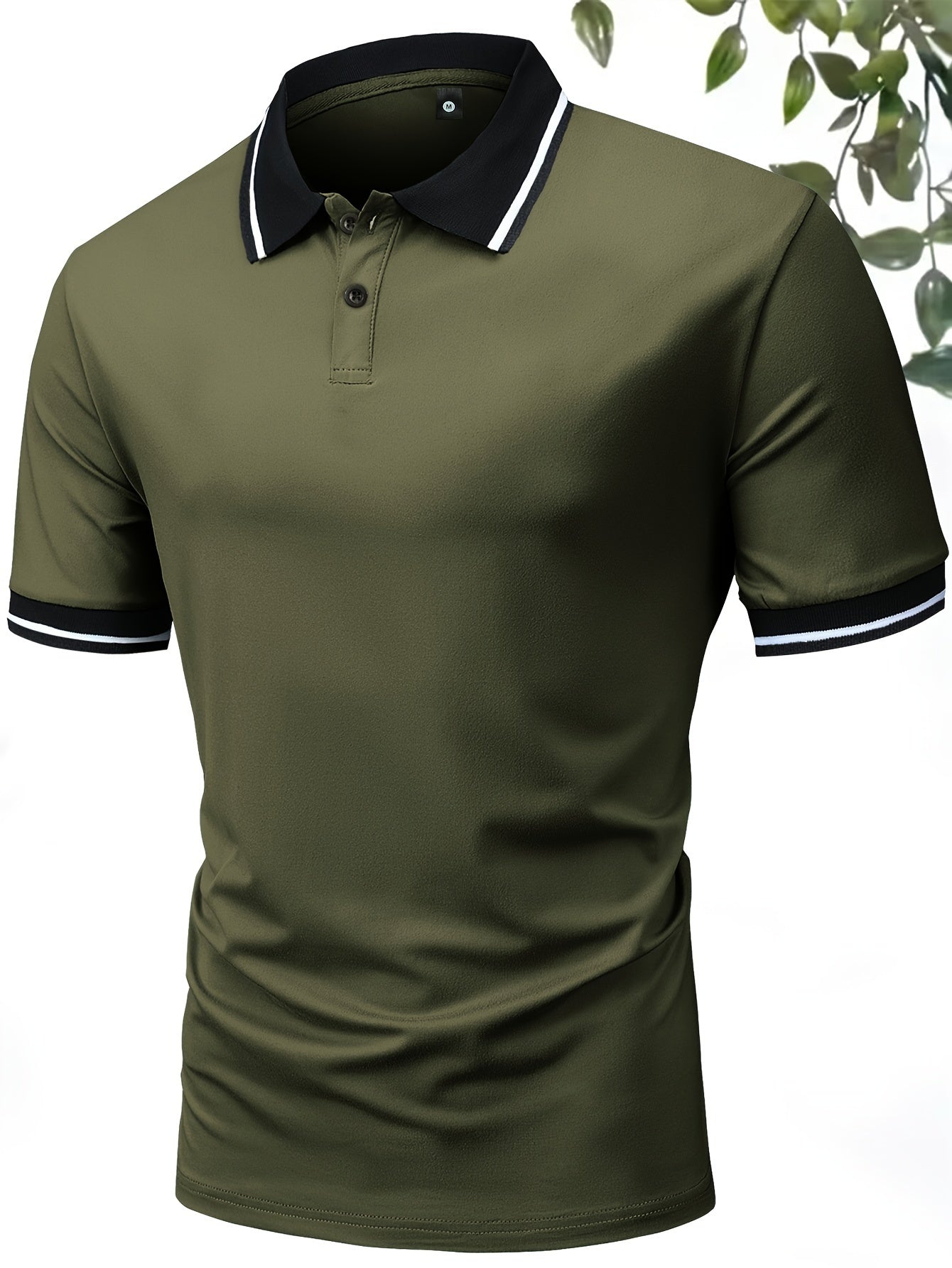 3Pcs Breathable Regular Fit Golf Shirt, Men's Casual V-Neck T-Shirt Short Sleeve For Summer, Men's Clothing