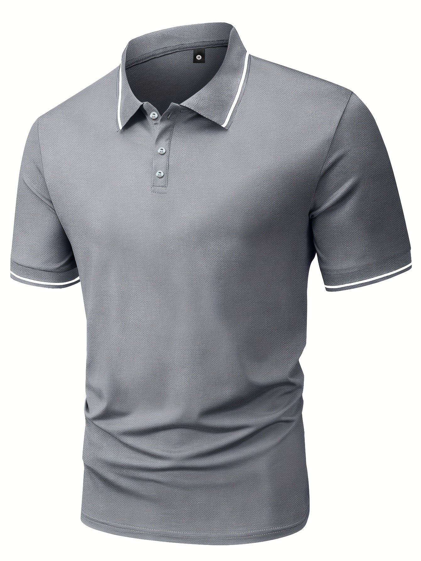 3pcs Men's Casual Fashion Shirts - Breathable Polyester, Short Sleeve, Button-Up with Classic Collar - Machine Washable, Summer Essentials in Black, White, and Beige