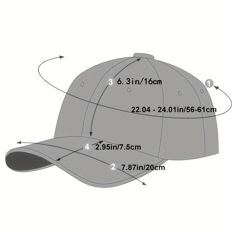 1pc Men's PU Leather Baseball Cap For Autumn And Winter