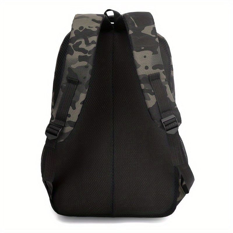 Sleek Urban, Men's Versatile Backpack for Travel, Camping & Cycling - Large Capacity, Business Laptop Compartment, Durable Nylon