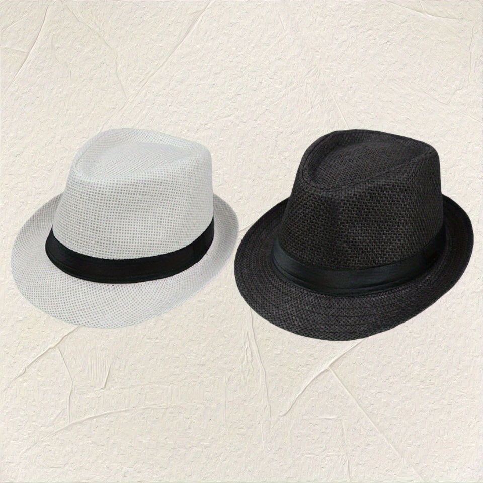 8pcs Set Hat Unisex Straw Sunshade Breathable Sun Hat Bucket Hat Casual Top Hat Summer Hat