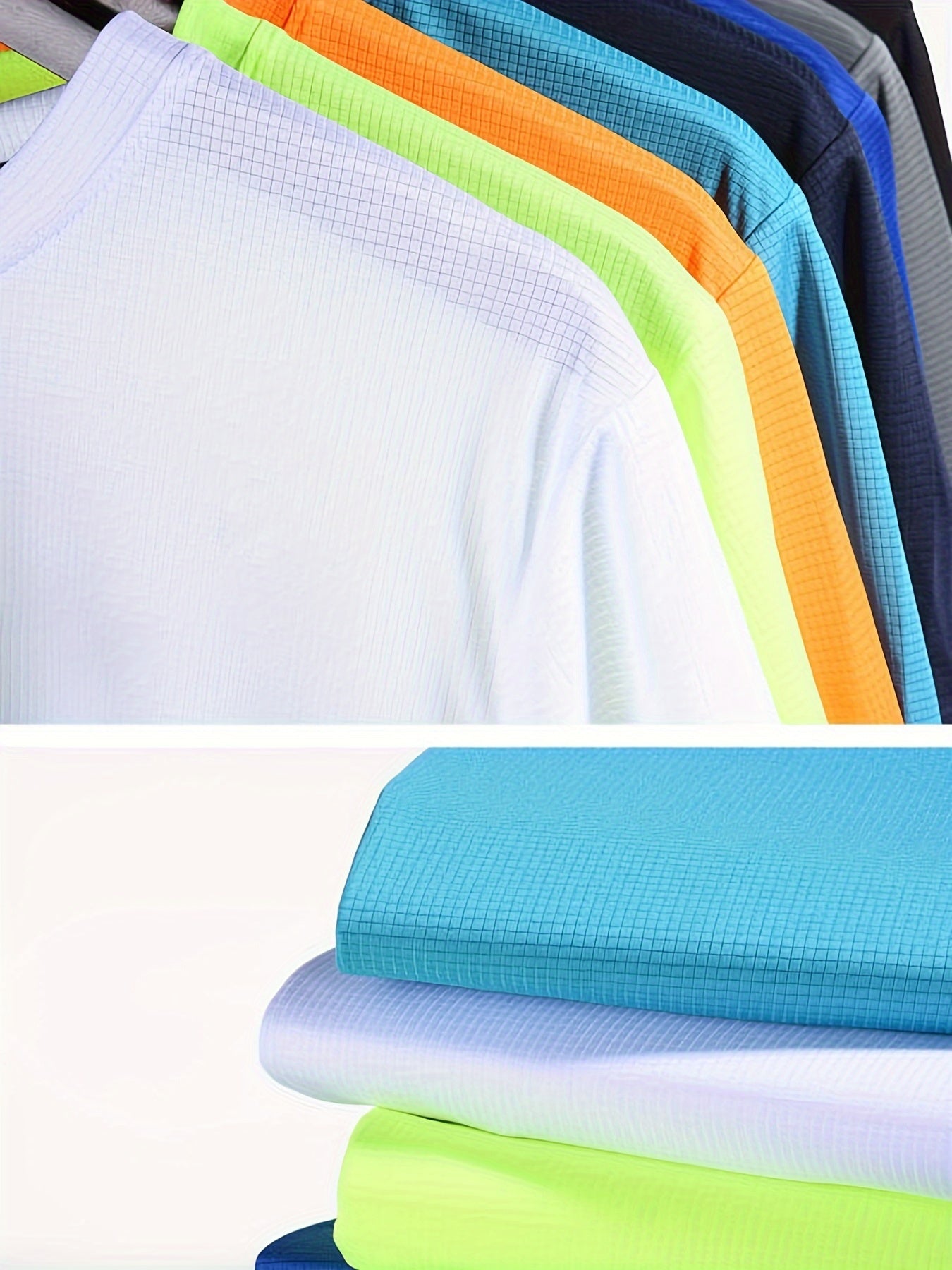 Men's Lightweight Sports T-Shirt - 100% Polyester, Moisture-Wicking, Breathable, Smooth Fabric, Round Neck, Short Sleeve, for Sports, Training, Casual, Party, Beach, Night Out - Unisex-Adult