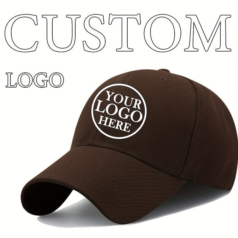 Customizable Baseball Cap - Adjustable, Lightweight Polyester Hat for Men & Women - Personalize with Text, Photos, or Logo - Available in Multiple Colors, Custom Baseball Cap, Without Battery