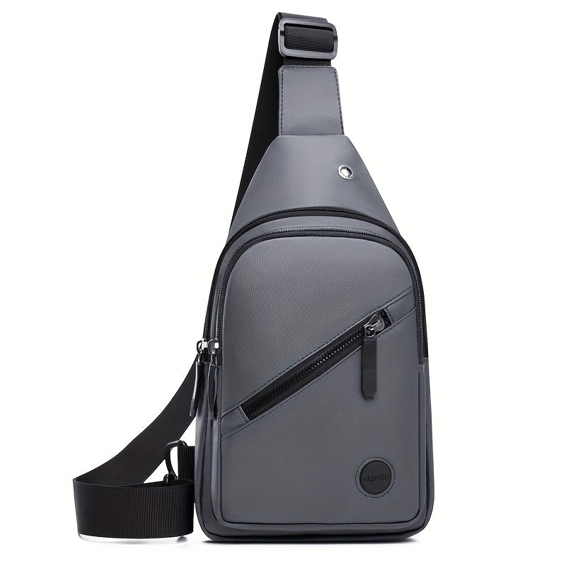Stylish Men's Chest Bag Multifunctional Student Crossbody Bag Daily Commuting Trendy Versatile Shoulder Bag Outdoor Sports Bag Riding Small Backpack