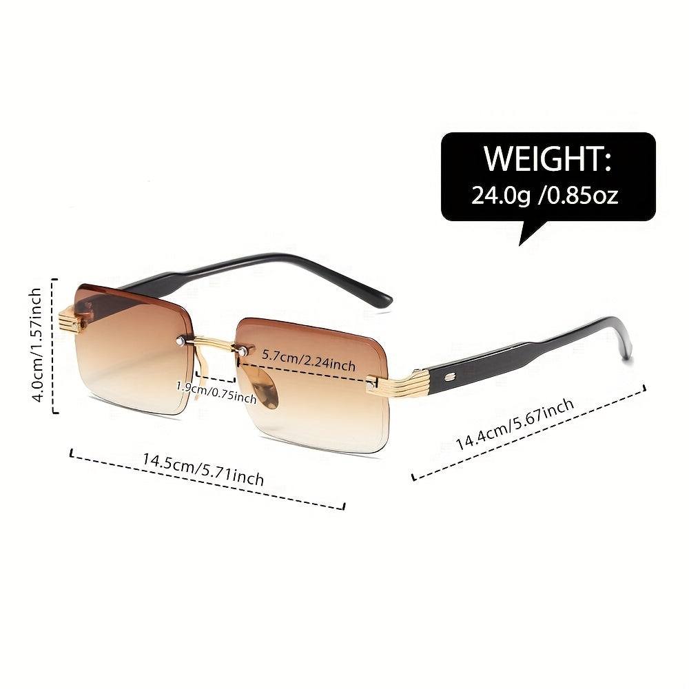 Unisex Business Square Fashion Glasses for Men & Women - High-Quality PC Frame with Gradient Purple Lenses, Sleek Black Design, Durable & Stylish for Casual or Professional Wear, Stylish Eyewear, Sophisticated Eyewear, Durabl