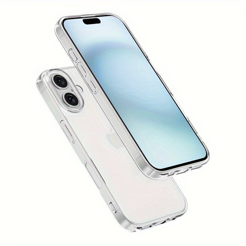 Բջջային հեռախոսի պատյան Iphone 16 Pro Max-ի համար, Բջջային հեռախոսի թափանցիկ պատյան Iphone 16 Plus-ի համար, պարզ և բարակ պաշտպանիչ պատյան TPU փափուկ պատյան