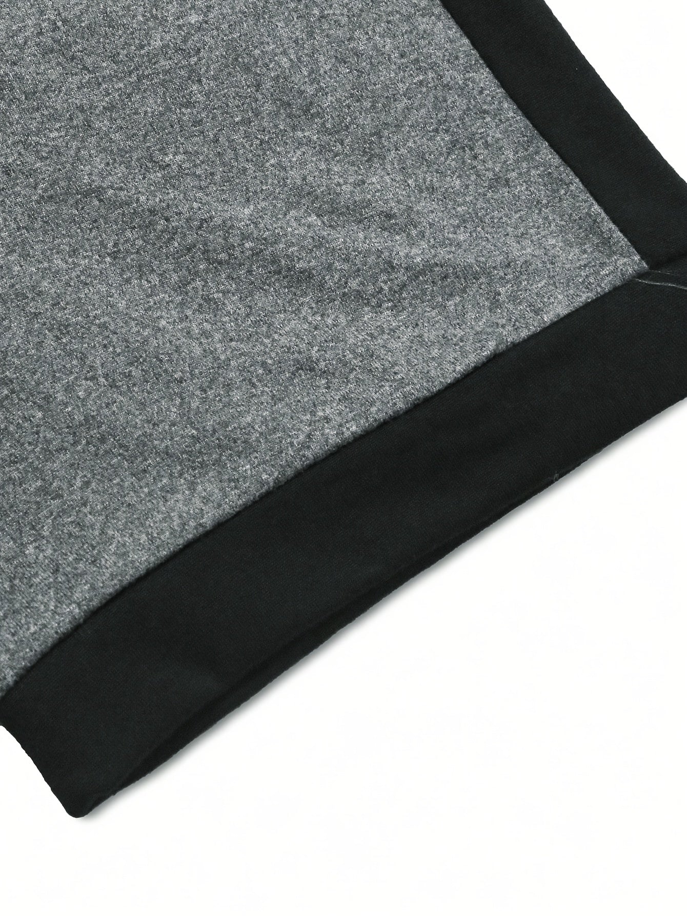 Men's Lightweight Summer Casual T-Shirt - Short Sleeve, Crew Neck, Two-Tone Color Block Design (Light Gray & Dark Gray), Machine Washable, Perfect for Casual Attire, Smooth Texture Fabric