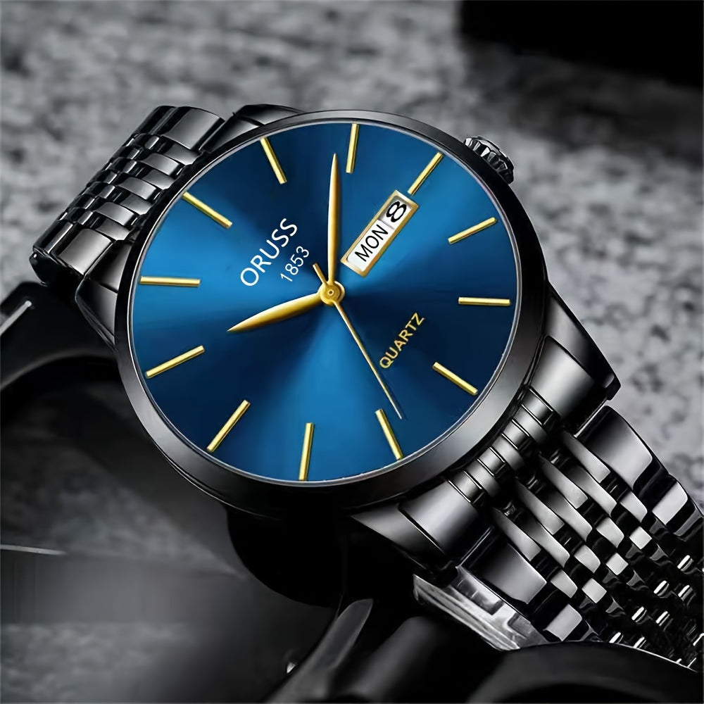 Men's Watch, Business Simple Double Calendar Cool Men's Watch