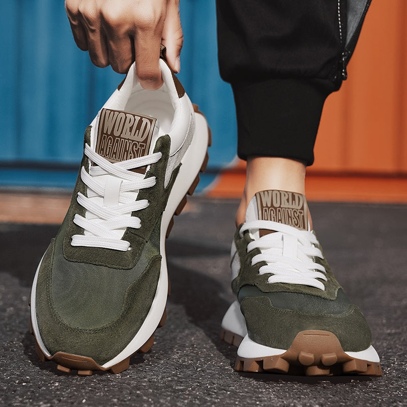 Men'S Casual Fashion Sneakers - Versatile & Stylish Dad Shoes with Rubber Sole, Lace-Up, Round Toe, Low Top Design for Outdoor, Hiking & Everyday Wear, Hiking Footwear|Modern Sneakers|Durable Rubber Sole