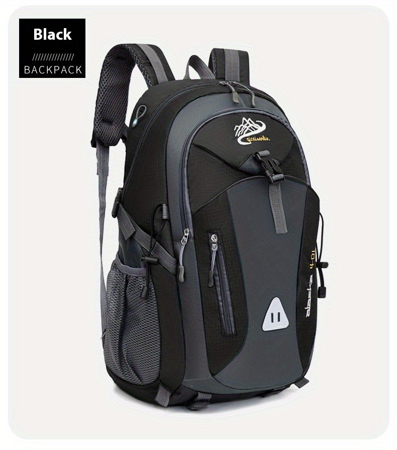 35L Large Capacity Hiking Backpack - Durable Polyester, Adjustable Shoulder Straps, Multiple Compartments for Camping, Travel & Outdoor Adventures - Ideal Gift for Hikers, Backpacking Gear