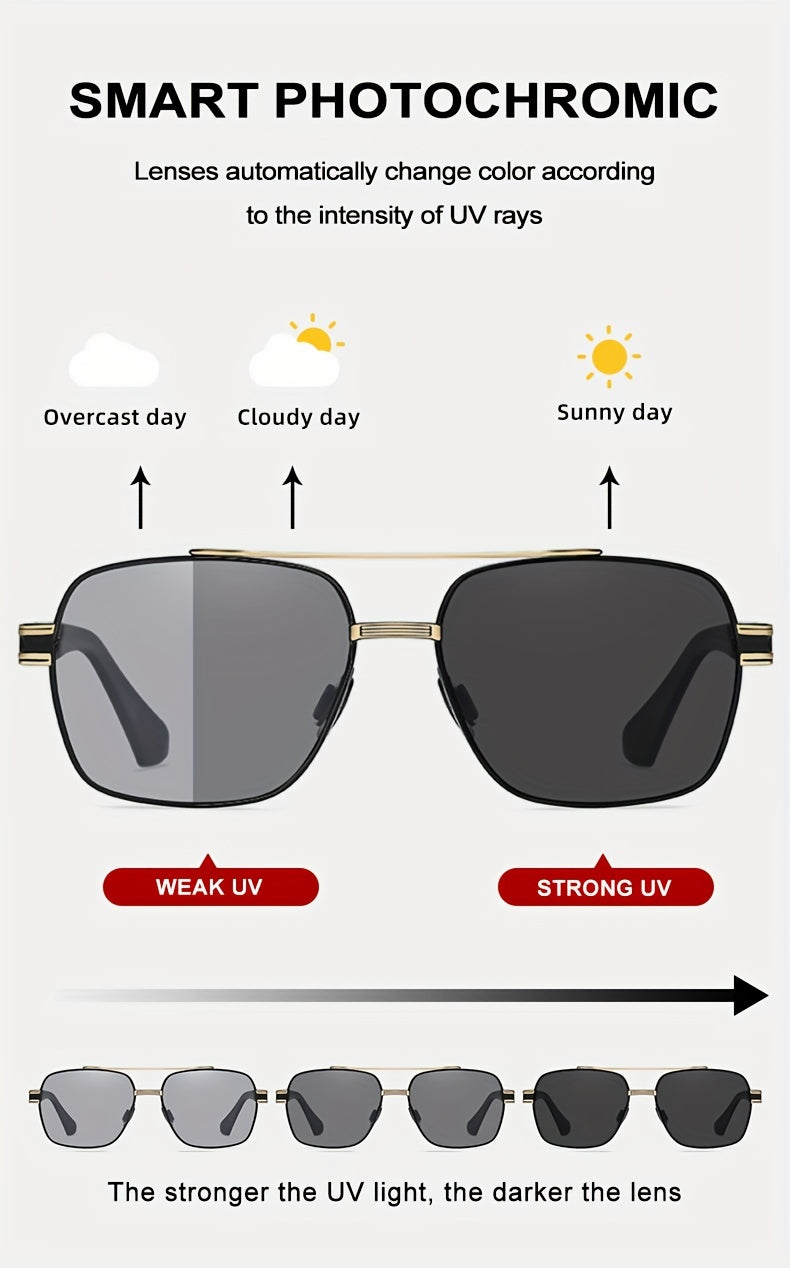 CLLOIO Top Quality Photochromic Men Women Polarized Driving Chameleon Anti-glare Sport UV400