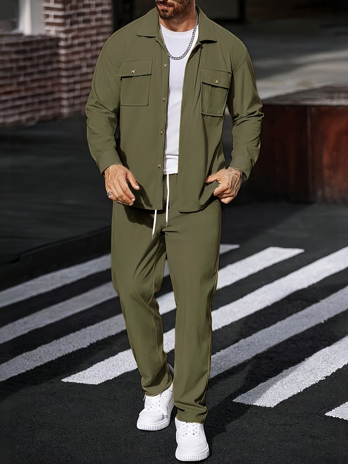 Cross-border Men's Casual Sportswear Set