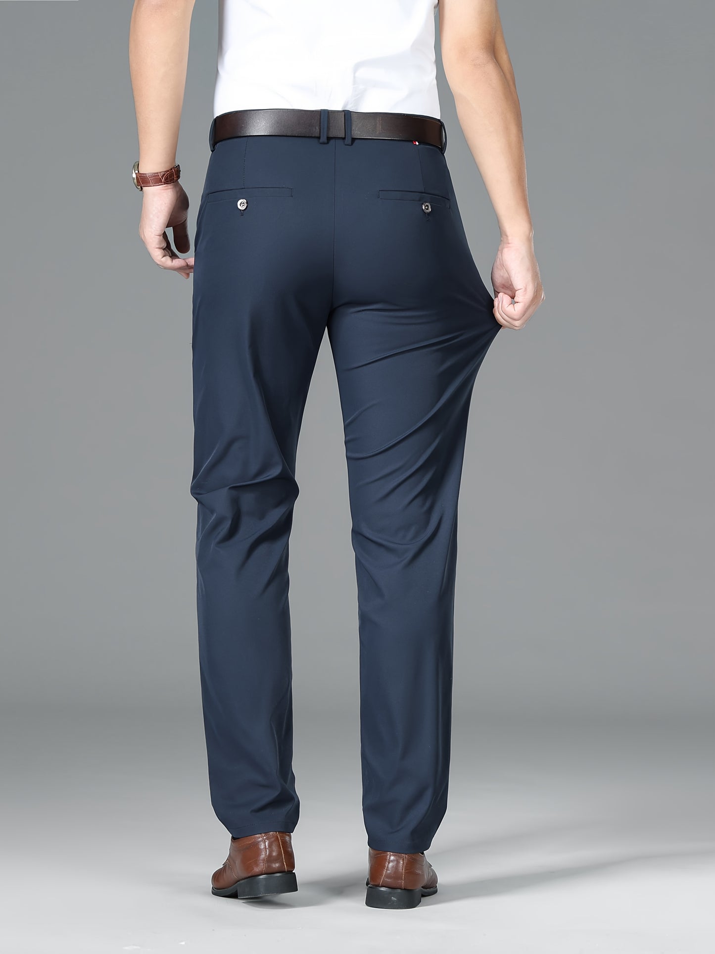 Men'S Business Casual Straight-Leg Pants for Summer