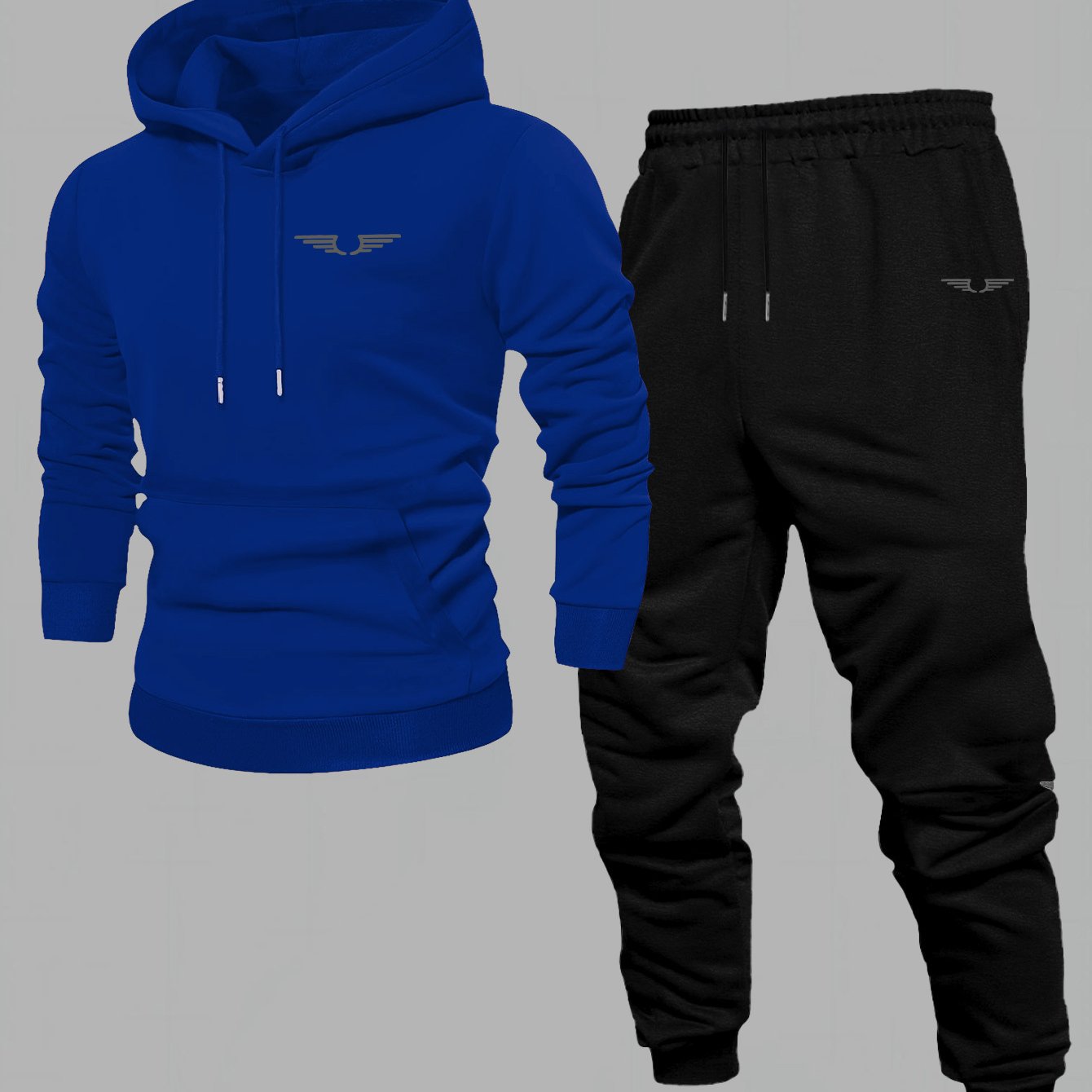 Men'S Casual Fleece-Lined Hoodie - "Sonic" Graphic Print, Loose Fit, Long Sleeve Pullover with Kangaroo Pocket, Black, Fall/Winter Streetwear, Casual Wear Hoodie|Graphic Print Hoodie|Fleece Lined Interior, Sweater Hoodie