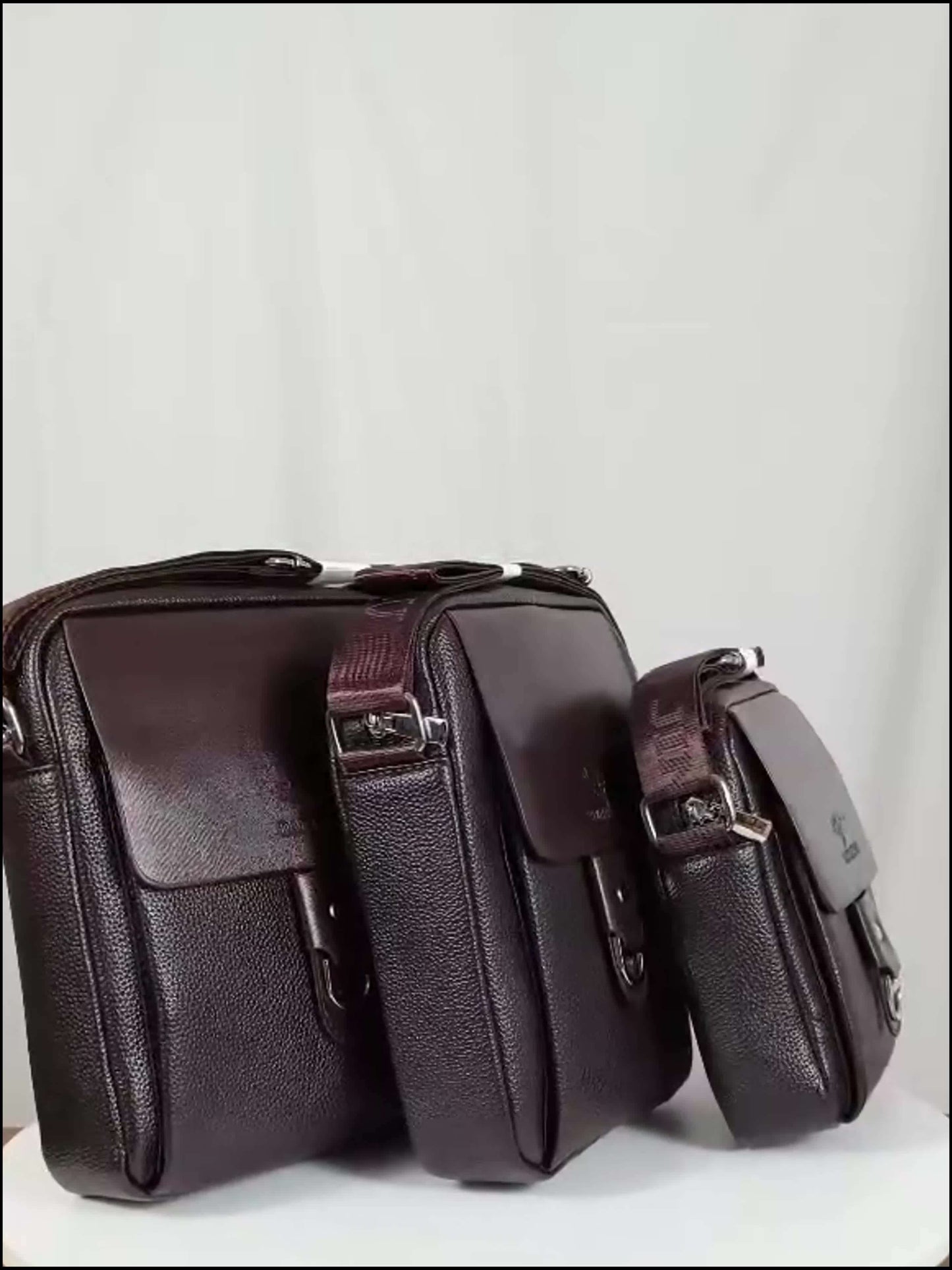 Men'S Stylish Brown Crossbody Bag with Adjustable Strap - Large Capacity, Multi-Compartment Design, Perfect for Commuting, Travel, and Everyday Use, Travel Bag