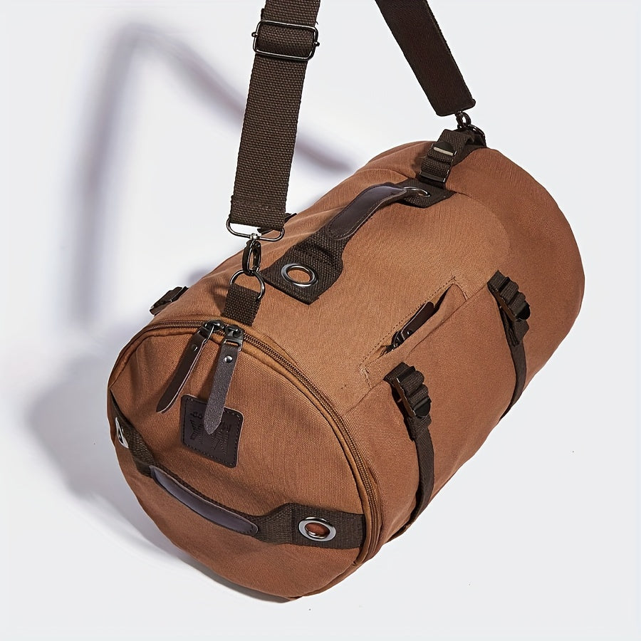 Men's Large Capacity Travel Backpack - Heavy-Duty Backpack with Multiple Compartments, Padded Shoulder Straps & Secure Buckles - Brown Backpack for Business, School, Backpacking - Urban Streetstyle Daypack