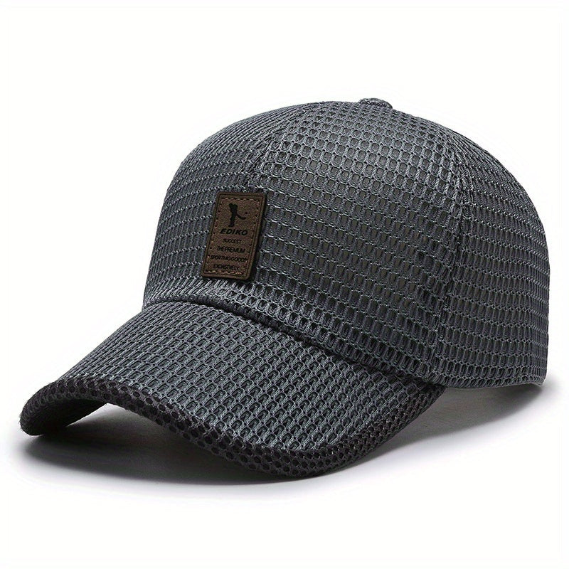 Breathable Mesh Baseball Cap for Men & Women - Adjustable Snapback, Large Eyelet Design for Sun & Fish Protection, Ideal for Outdoor Activities, Casual Wear Cap|Breathable Mesh Cap|Wide Brim Ha