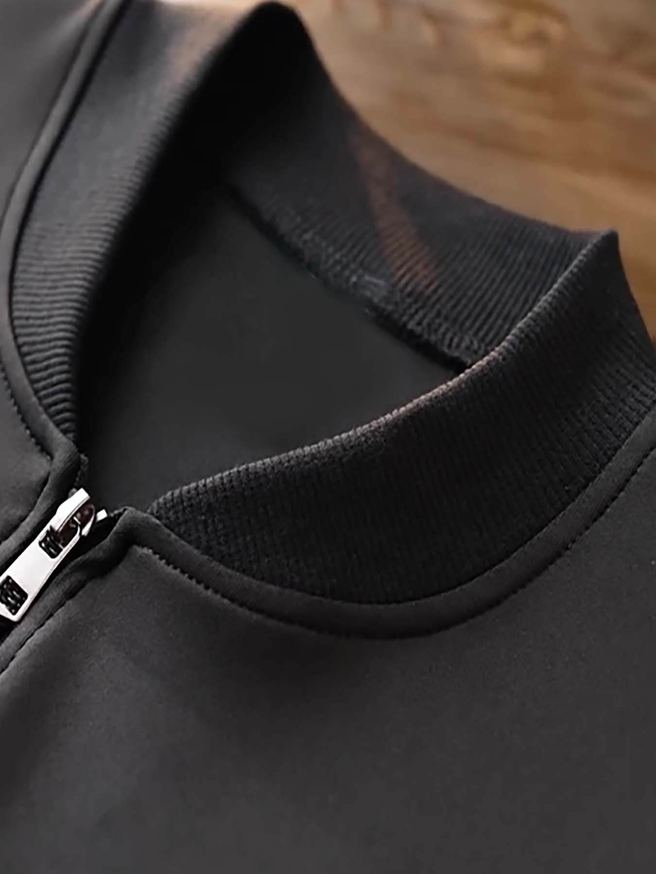 Men'S Trendy Design Jacket Two-Piece Suit with Five-Pointed Star Print, Casual Youth Casual Sports Jacket Suit