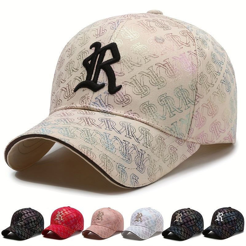 Men's Funky Embroidery Baseball Cap, Seasonable Casual Stylish High-End Baseball Cap With Adjustable Strap For Men And Women
