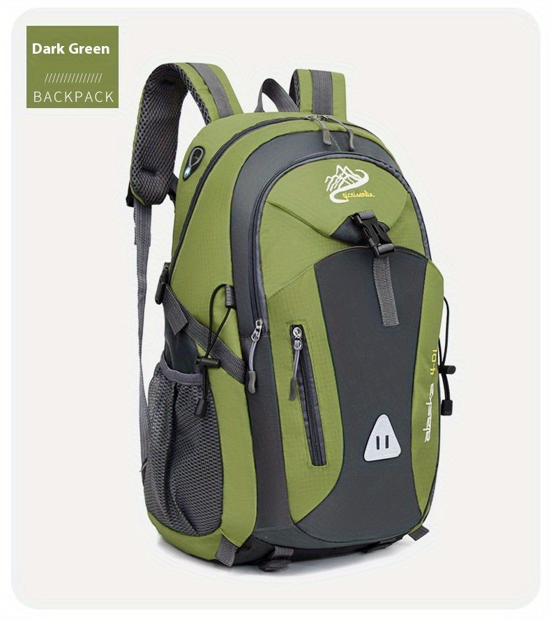 35L Large Capacity Hiking Backpack - Durable Polyester, Adjustable Shoulder Straps, Multiple Compartments for Camping, Travel & Outdoor Adventures - Ideal Gift for Hikers, Backpacking Gear