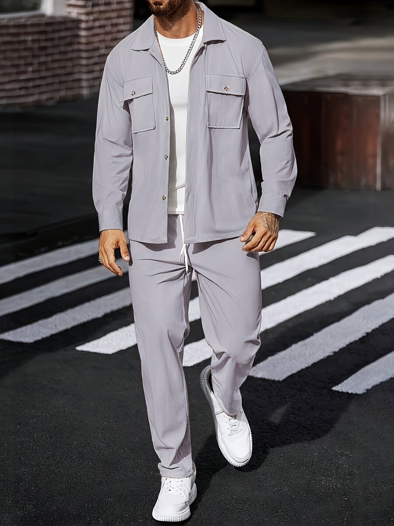 Cross-border Men's Casual Sportswear Set