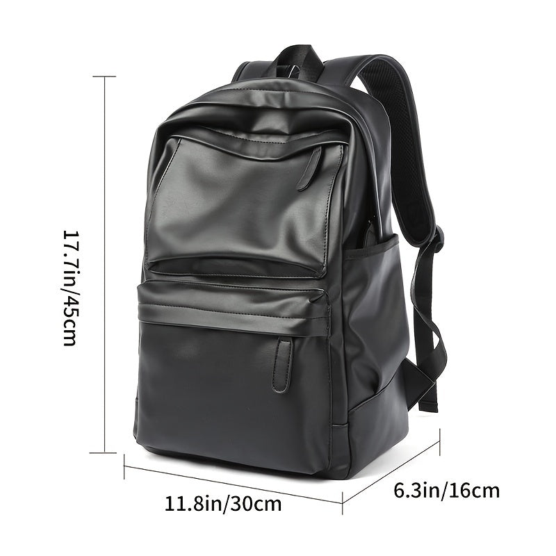 Men Backpack Pu Fashion Travel Bag Casual 39.62 cm laptop backpack